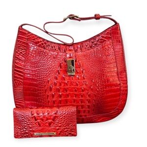 Brahmin Johanna Shoulder Bag and matching Ady Wallet in Heat Melbourne
